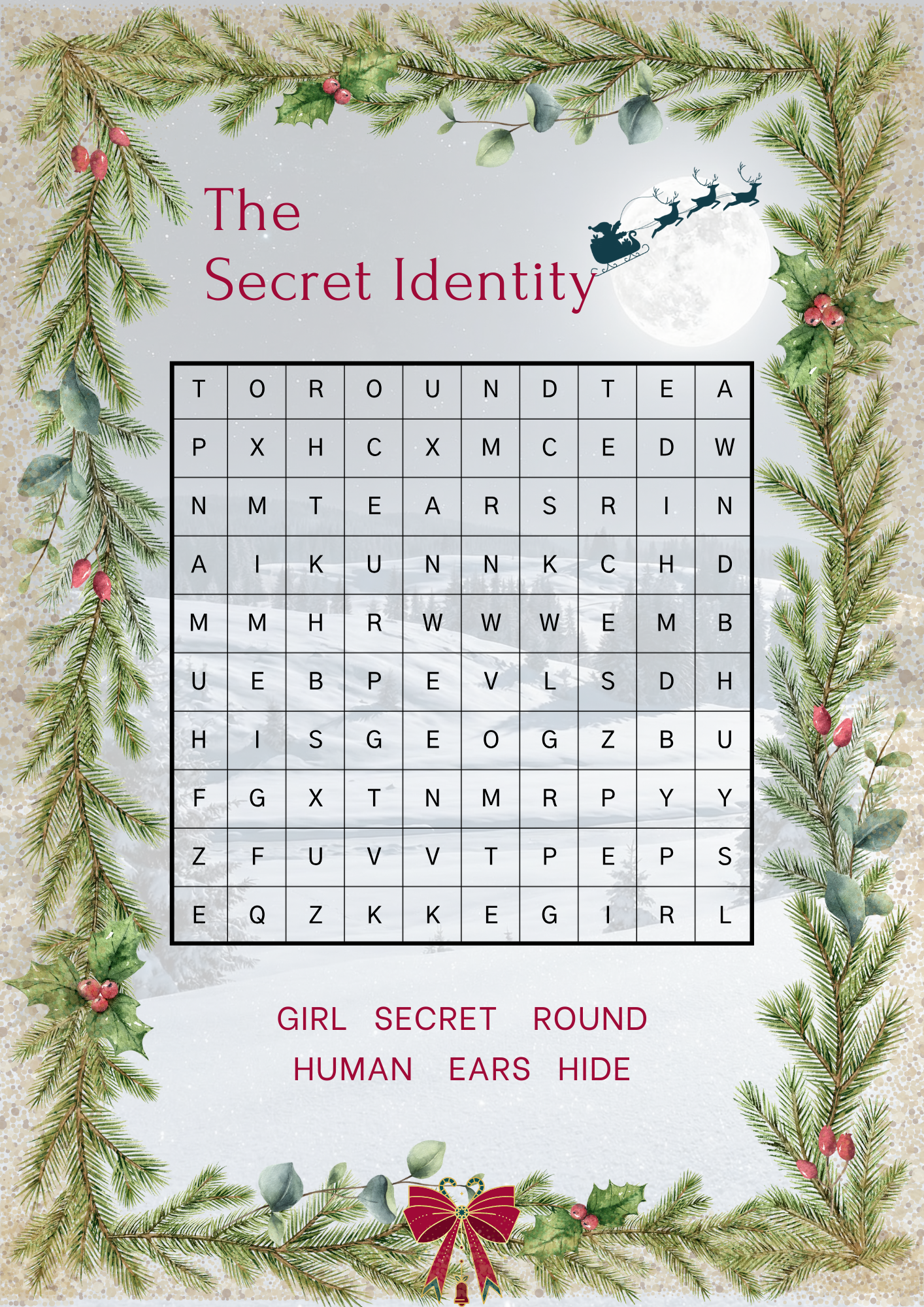 Word search preview