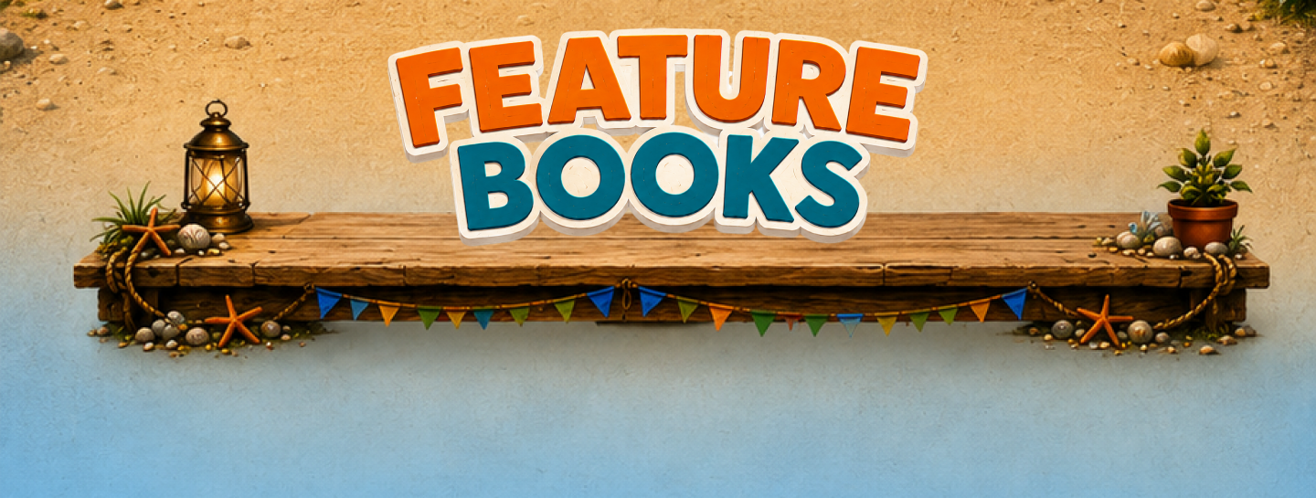 Kind Lemur Feature Books shelf scene